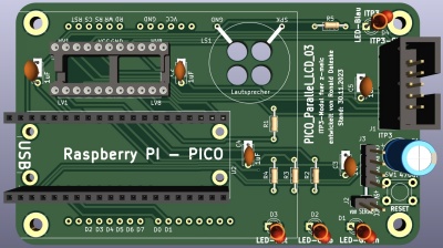 KiCad PICO PARALLEL LCD03