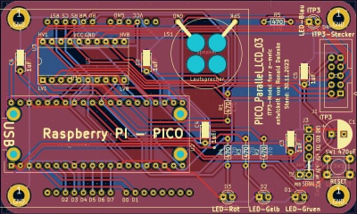 KiCad PICO PARALLEL LCD03