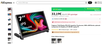 7-Zoll-Display