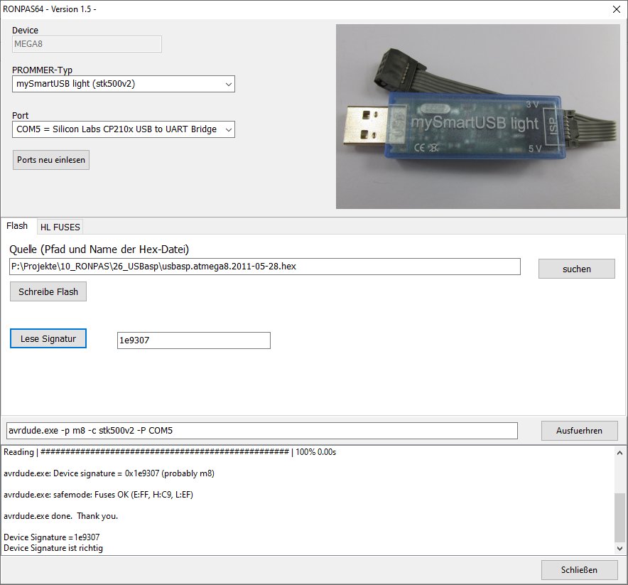 Bild 3.4.1.d: Vorbereiten des RONPAS-Compiler