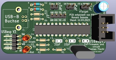 Bild 2b: USBasp V3 KiCad