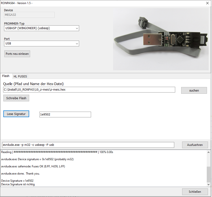 USBasp - RONPAS PROMMER Signatur